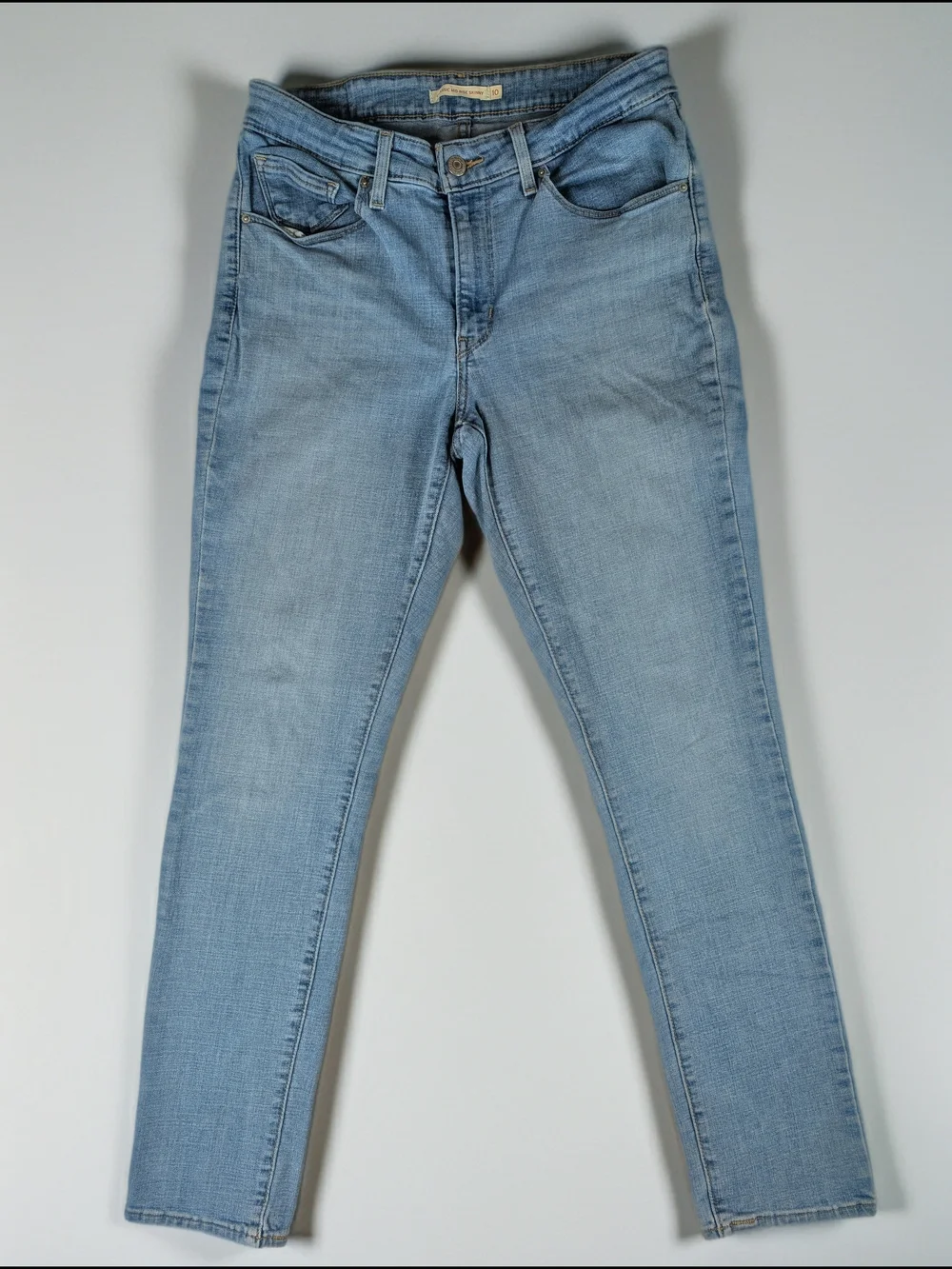 Levi's Classic Mid Rise Skinny Jeans Women's 10 Light Wash Blue